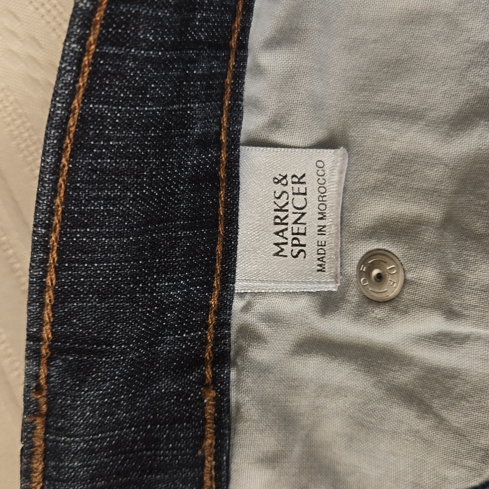 Marks & Spencer blue Denim Skirt 16 EUC - Picture 7 of 8